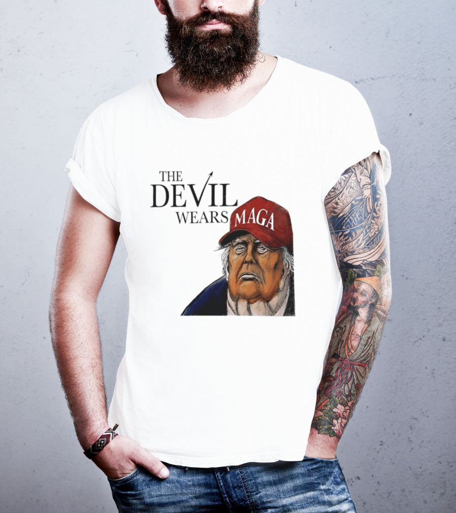 The Devil Wears MAGA Cap Trump T-Shirt