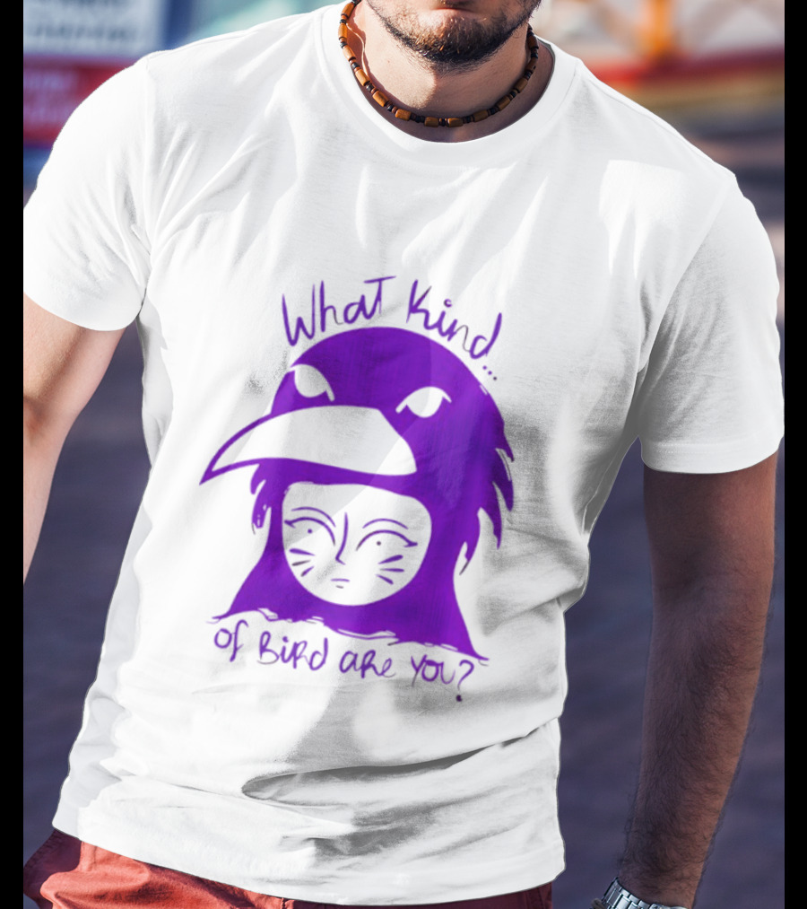 Moonrise Kingdom What Kind Of Bird Are You Purple Drawing T-Shirt