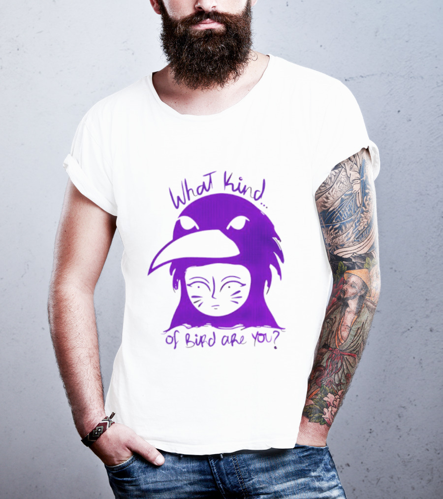 Moonrise Kingdom What Kind Of Bird Are You Purple Drawing T-Shirt