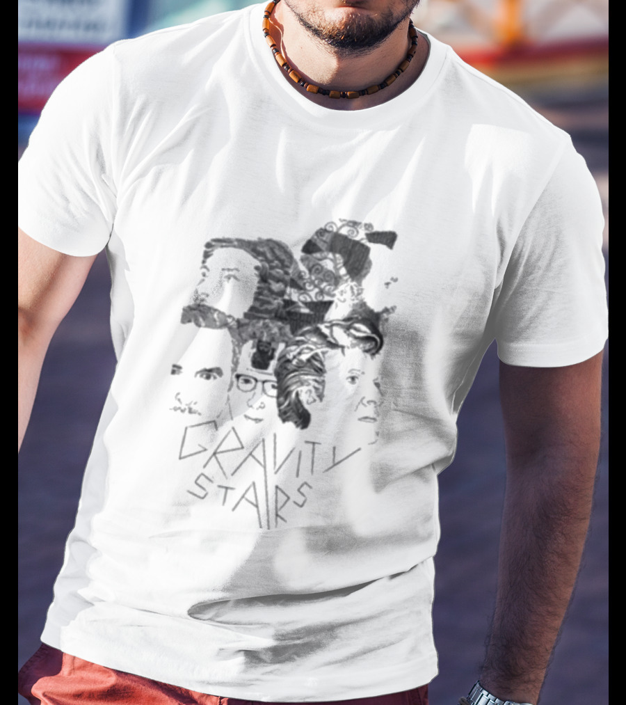 Crowded House Gravity Stairs Tour Faces Montage T-Shirt