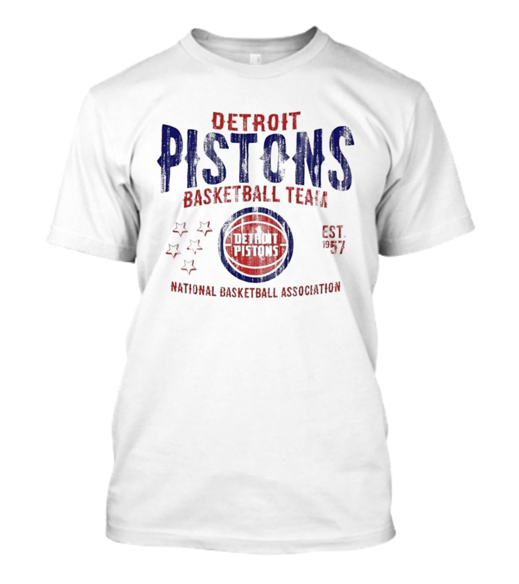Detroit Pistons Basketball Team Est 1957 National Basketball Association T-Shirt