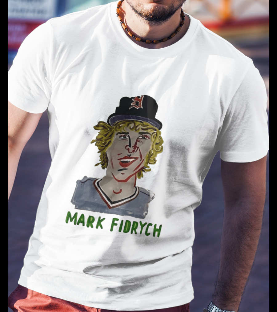 Mark Fidrych Detroit Tigers Vintage Baseball Legend T-Shirt