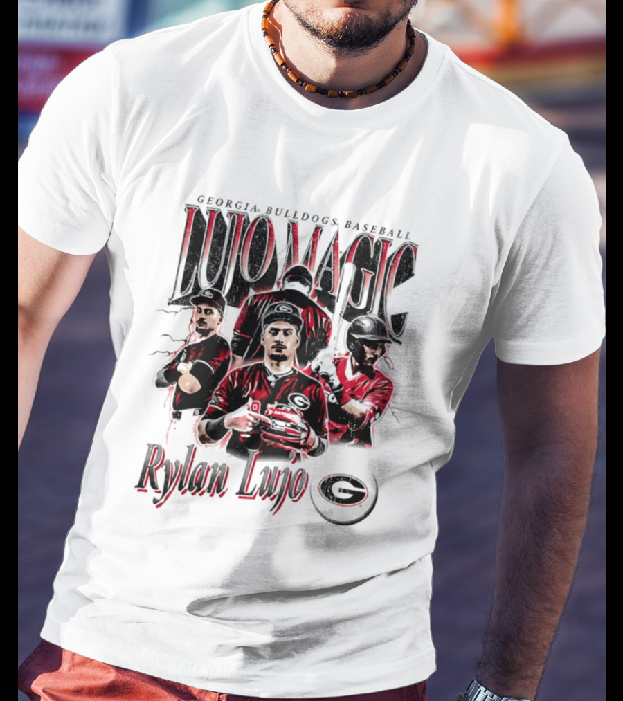 Georgia Bulldogs Baseball Lujo Magic Rylan Lujo T-Shirt
