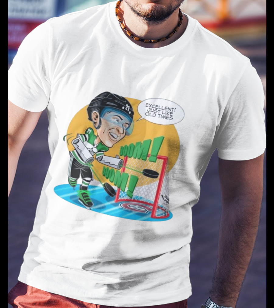 Jason Robertson Boom Excellent Just Like Old Times Hockey Goal T-Shirt
