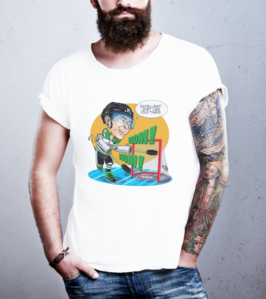 Jason Robertson Boom Excellent Just Like Old Times Hockey Goal T-Shirt