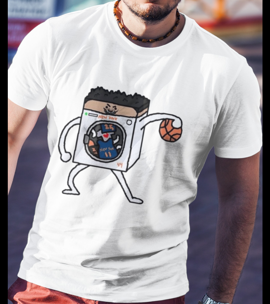 Landry Shamet New York Washing Machine Basketball Play T-Shirt