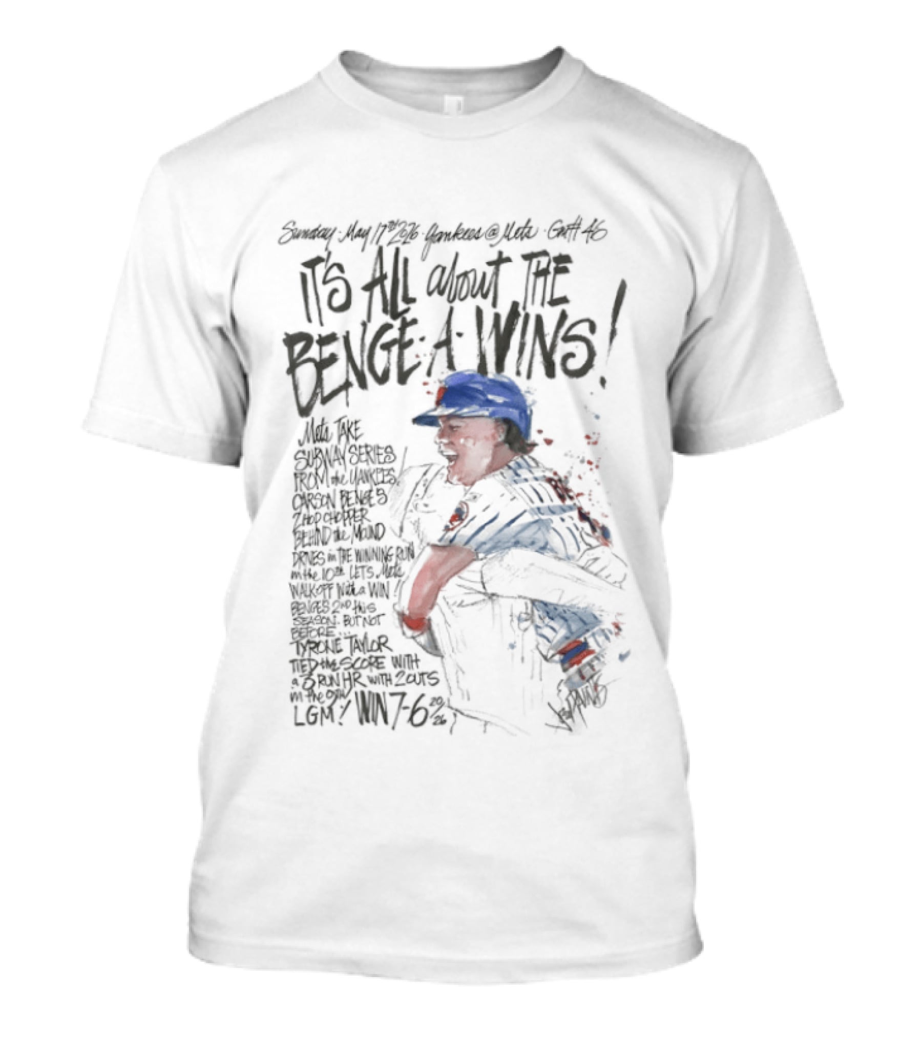Mets Carson Benge It’s All About The Benge A Wins T-Shirt