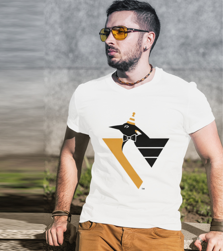 Pittsburgh Penguins Happy Birthday RoboPenguin NHL Party T-Shirt