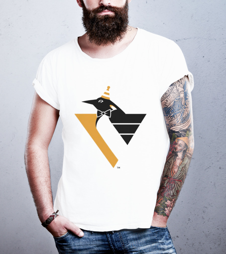 Pittsburgh Penguins Happy Birthday RoboPenguin NHL Party T-Shirt