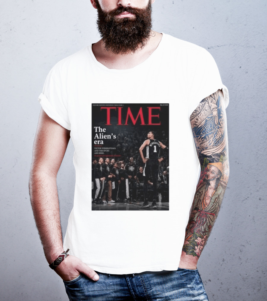 Victor Wembanyama The Alien's Era Time Spurs T-Shirt