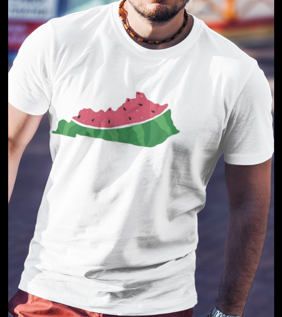Watermelon Kentucky Shaped Slice T-Shirt