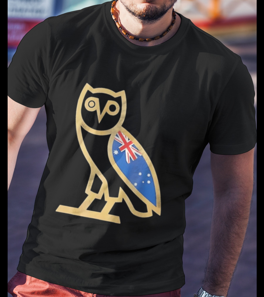 OVO Owl With Australia Flag T-Shirt