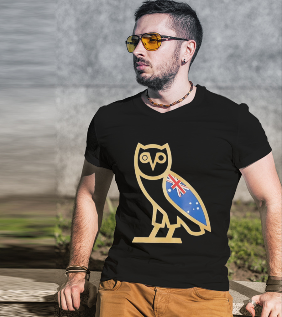 OVO Owl With Australia Flag T-Shirt
