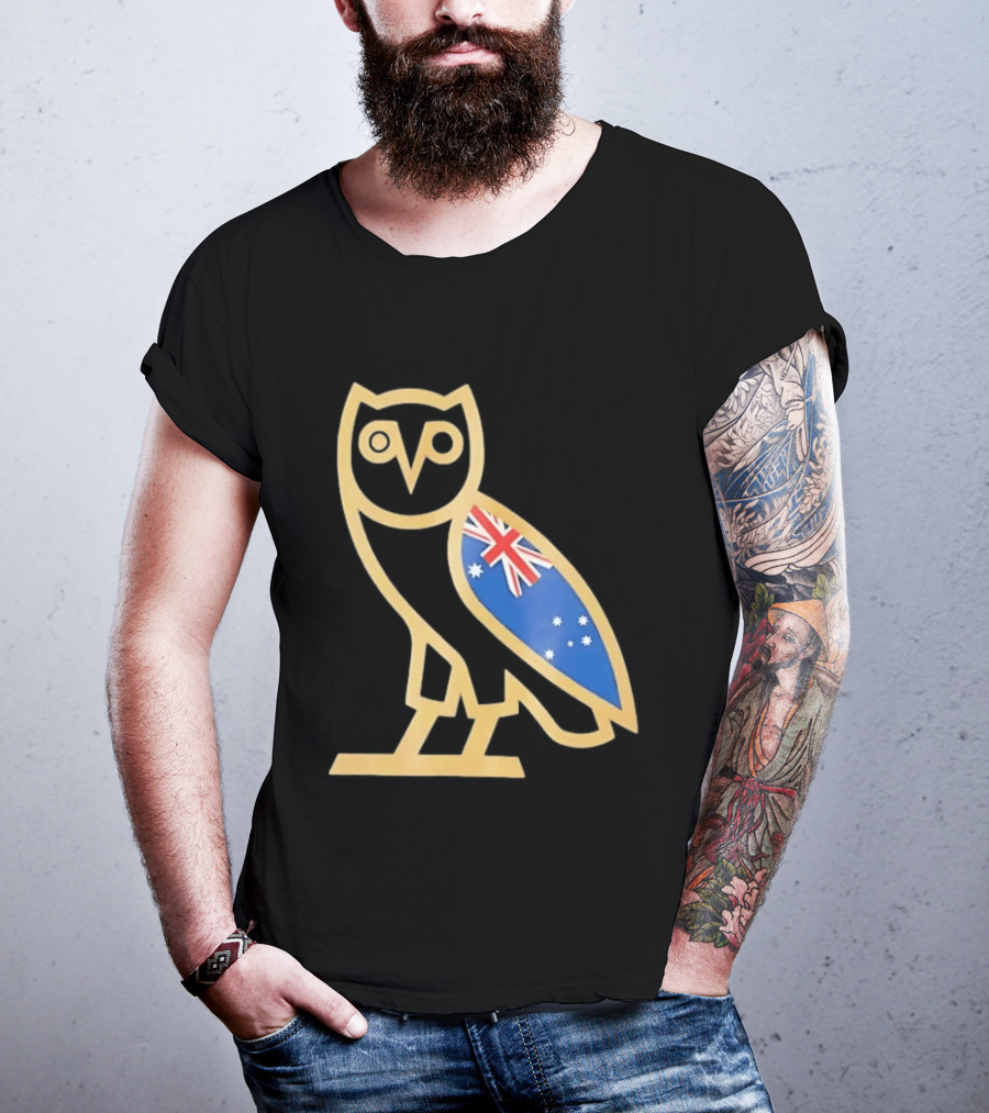 OVO Owl With Australia Flag T-Shirt