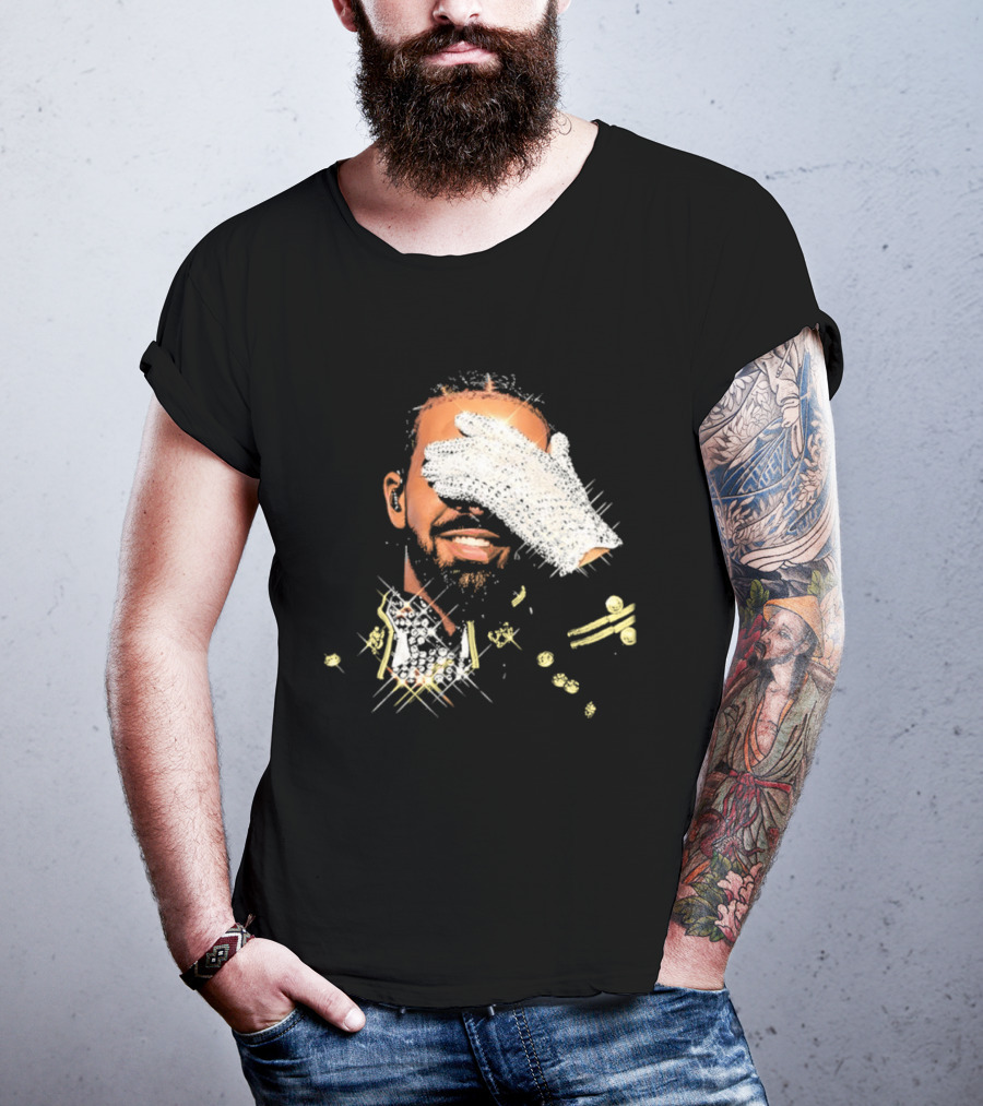 Drake Iceman Pay Tribute To Michael Jackson Glitter Glove Iconic Gesture T-Shirt