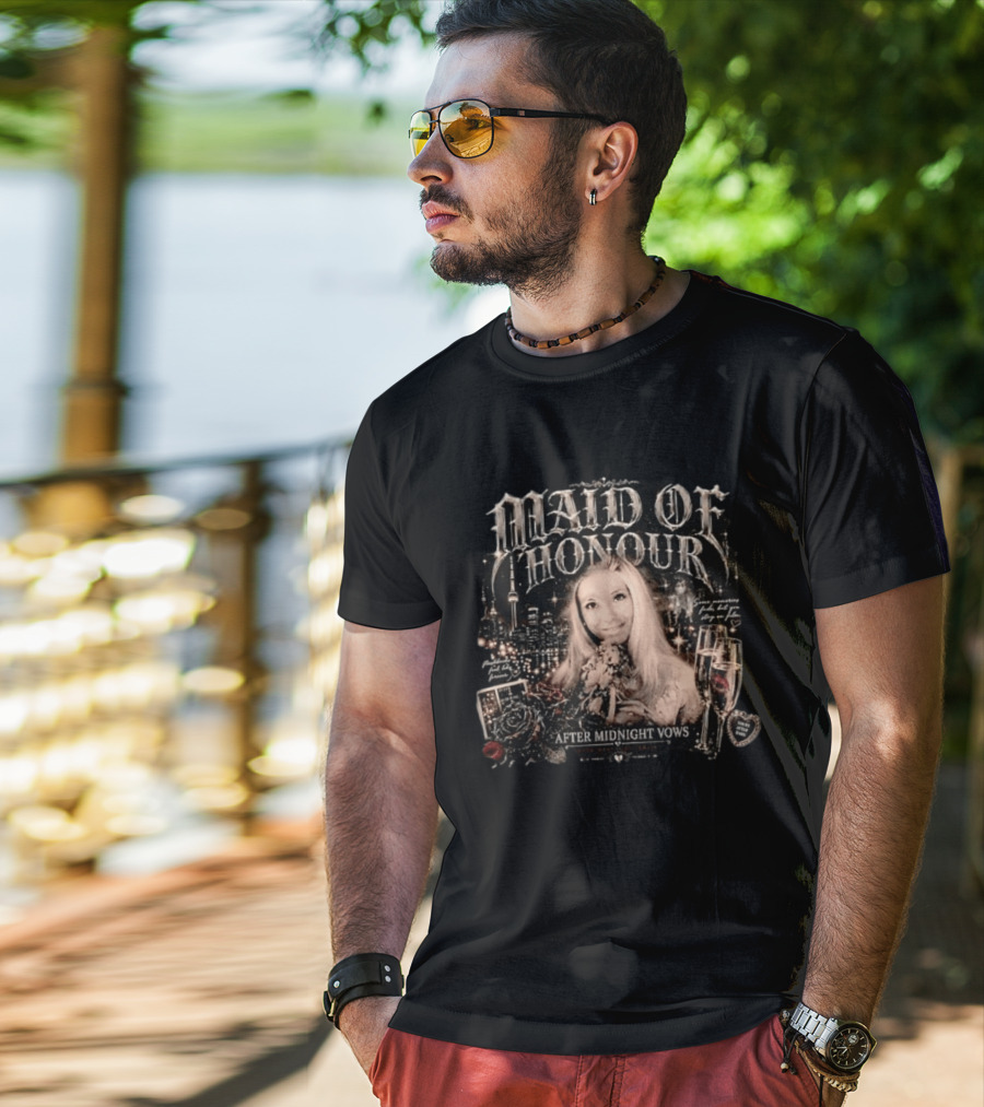 Maid Of Honour After Midnight Vows Romantic Toronto Skyline T-Shirt