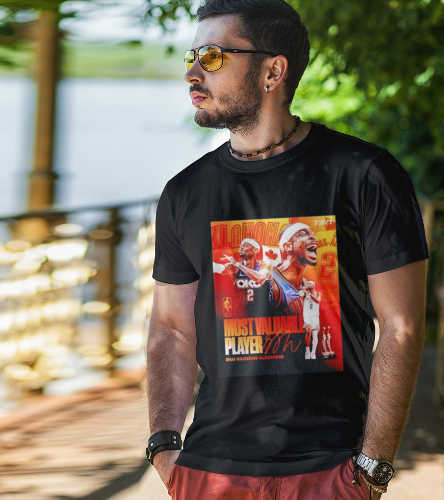 Shai Gilgeous Alexander Oklahoma Most Valuable Player 2x MVP TSN Basketball Canada T-Shirt