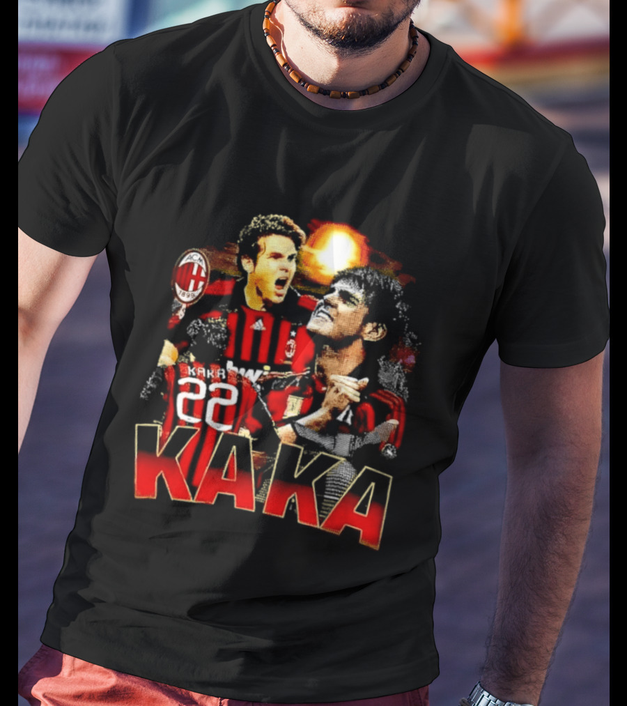 Kaká 22 AC Milan Soccer Icon Celebration 1899 T-Shirt