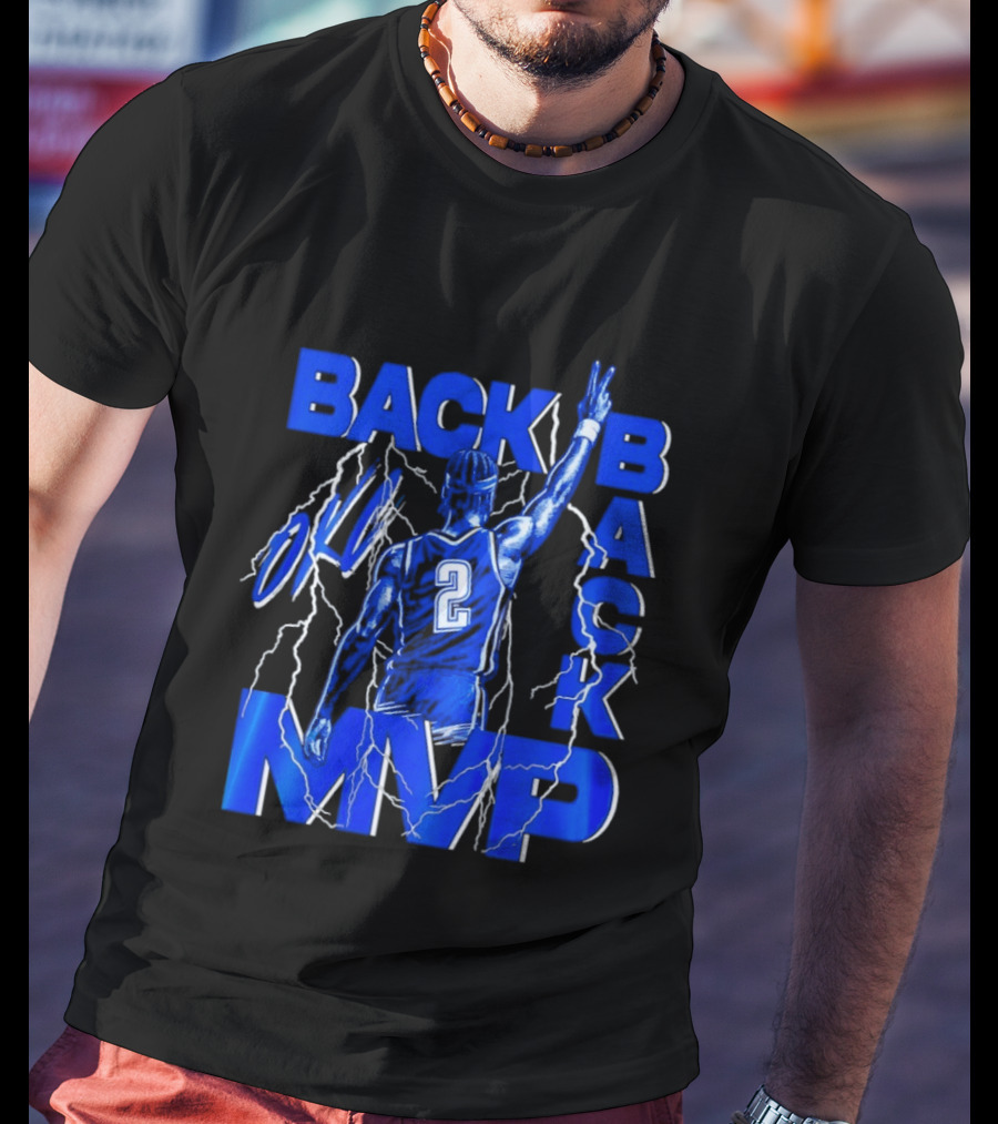 Shai Gilgeous Alexander Back 2 Back MVP Oklahoma City Thunder Storm T-Shirt