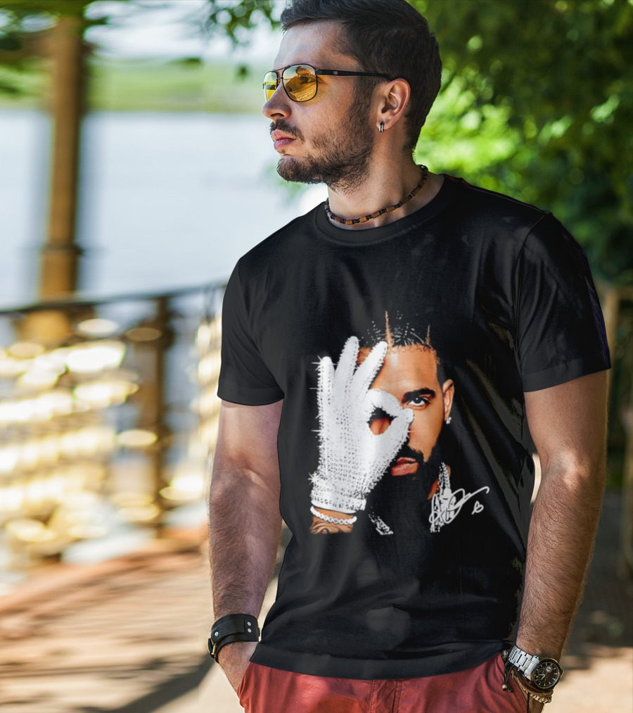The Iceman Drake Rhinestone Glove T-Shirt