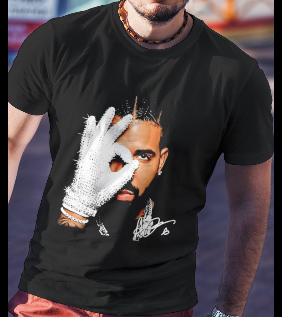 The Iceman Drake Rhinestone Glove T-Shirt