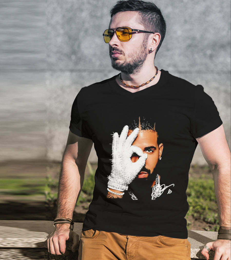 The Iceman Drake Rhinestone Glove T-Shirt