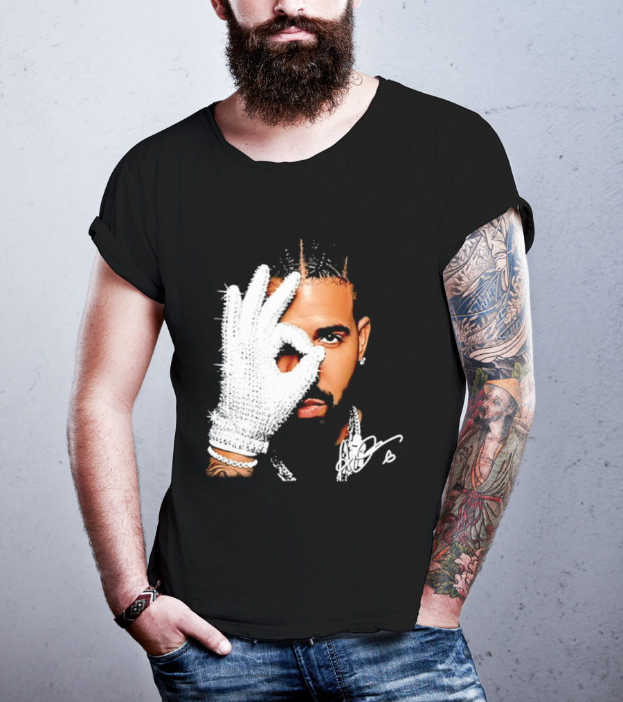 The Iceman Drake Rhinestone Glove T-Shirt
