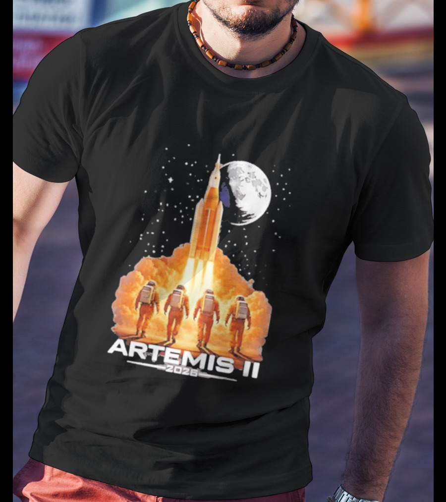 Artemis II Moon Mission 2026 NASA Astronaut Launch T-Shirt