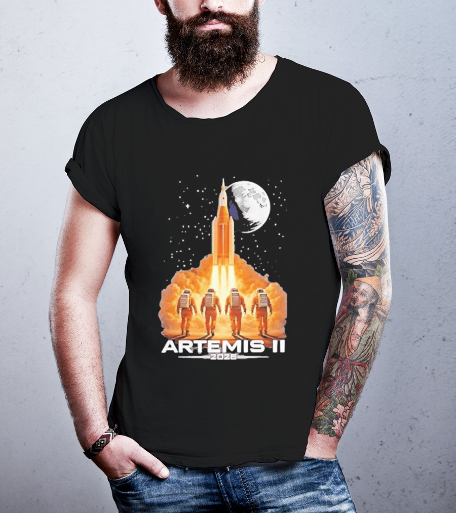 Artemis II Moon Mission 2026 NASA Astronaut Launch T-Shirt