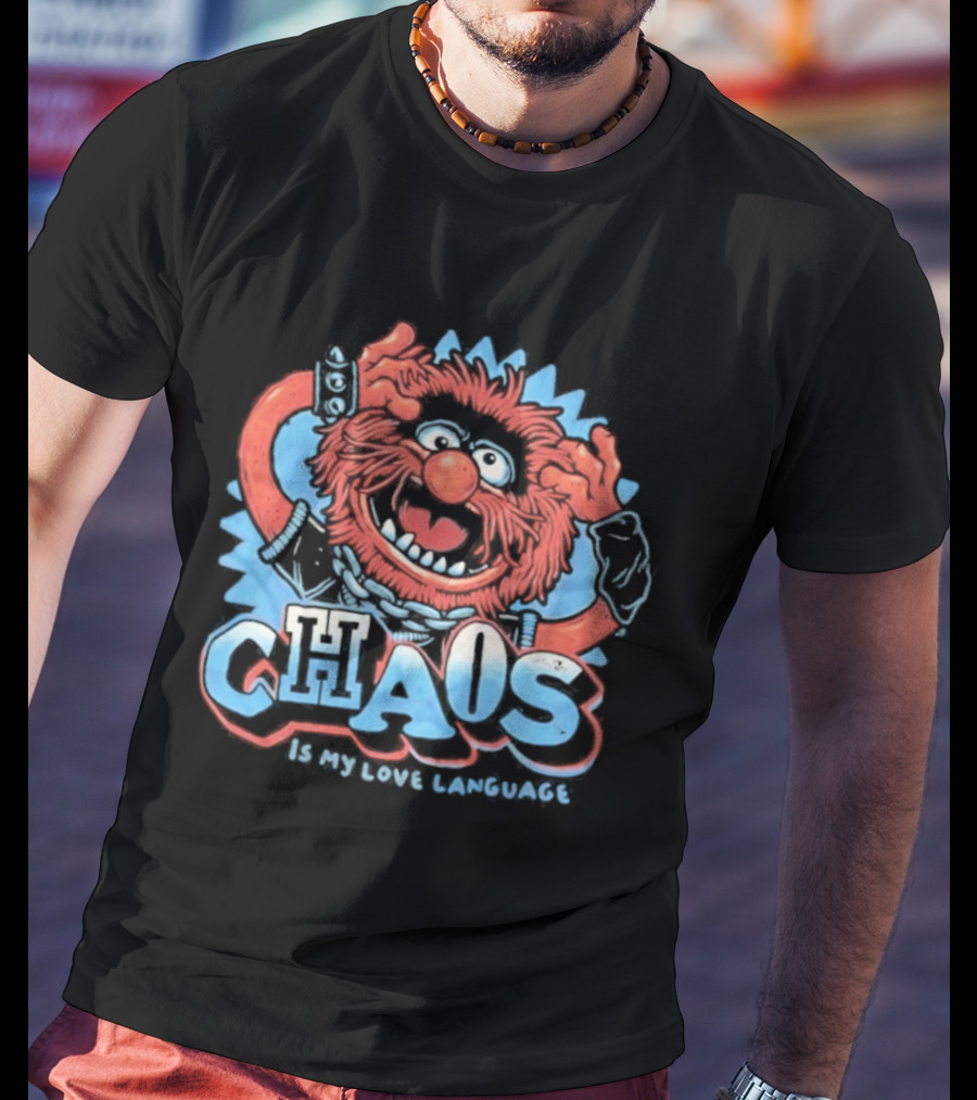 Muppets Animal Chaos Is My Love Language Drummer T-Shirt