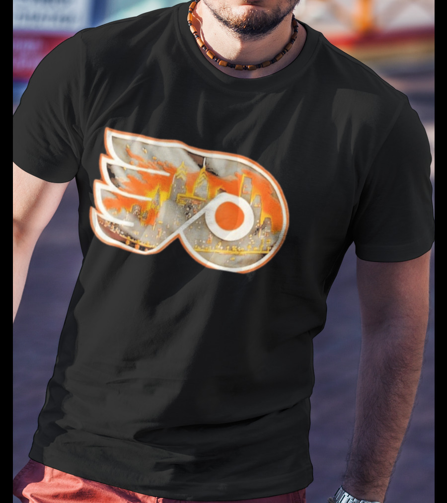 Philadelphia Flyers City Skyline NHL Hockey 2026 T-Shirt