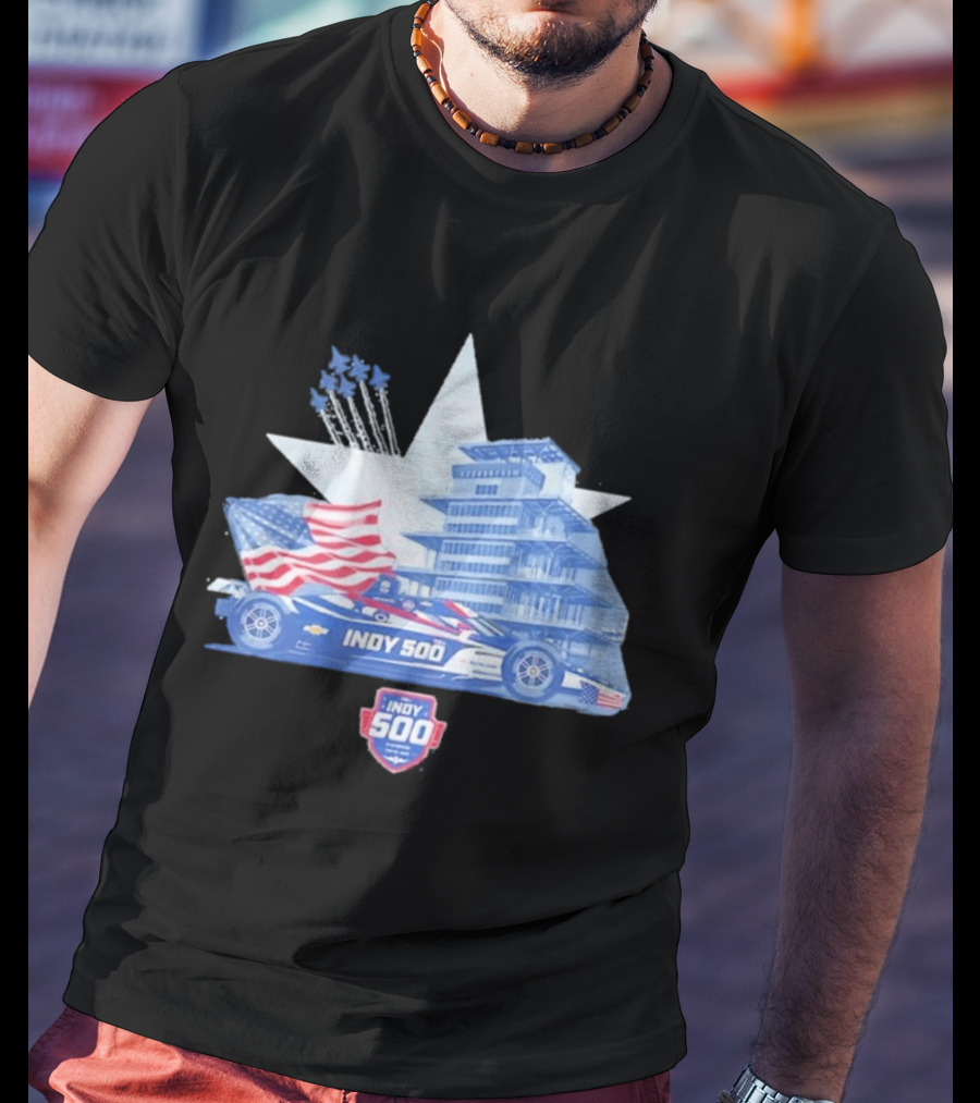 Need For Speed Indy 500 American Flag 2026 Racing Event T-Shirt