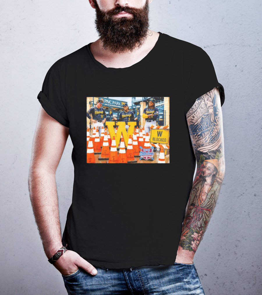 Skenes Jones Keller Pittsburgh Pirates PNC Park W Blocked T-Shirt
