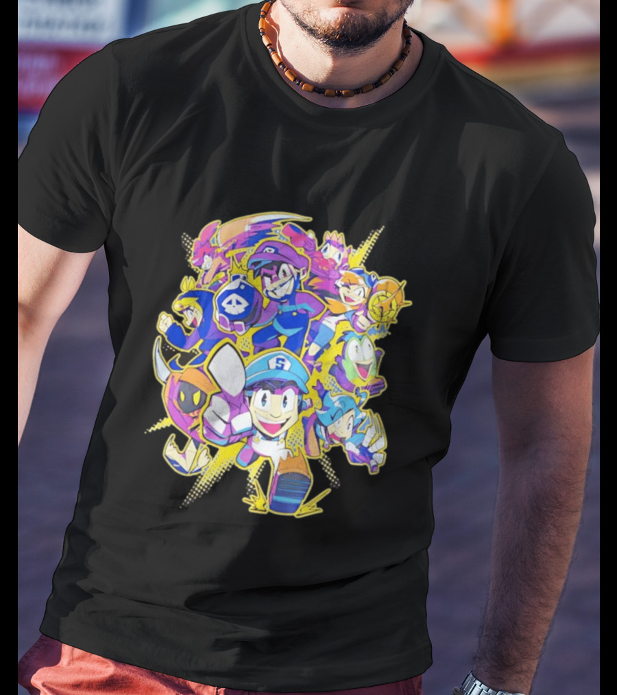 SMG4 All Star Game Characters Colorful Animation T-Shirt