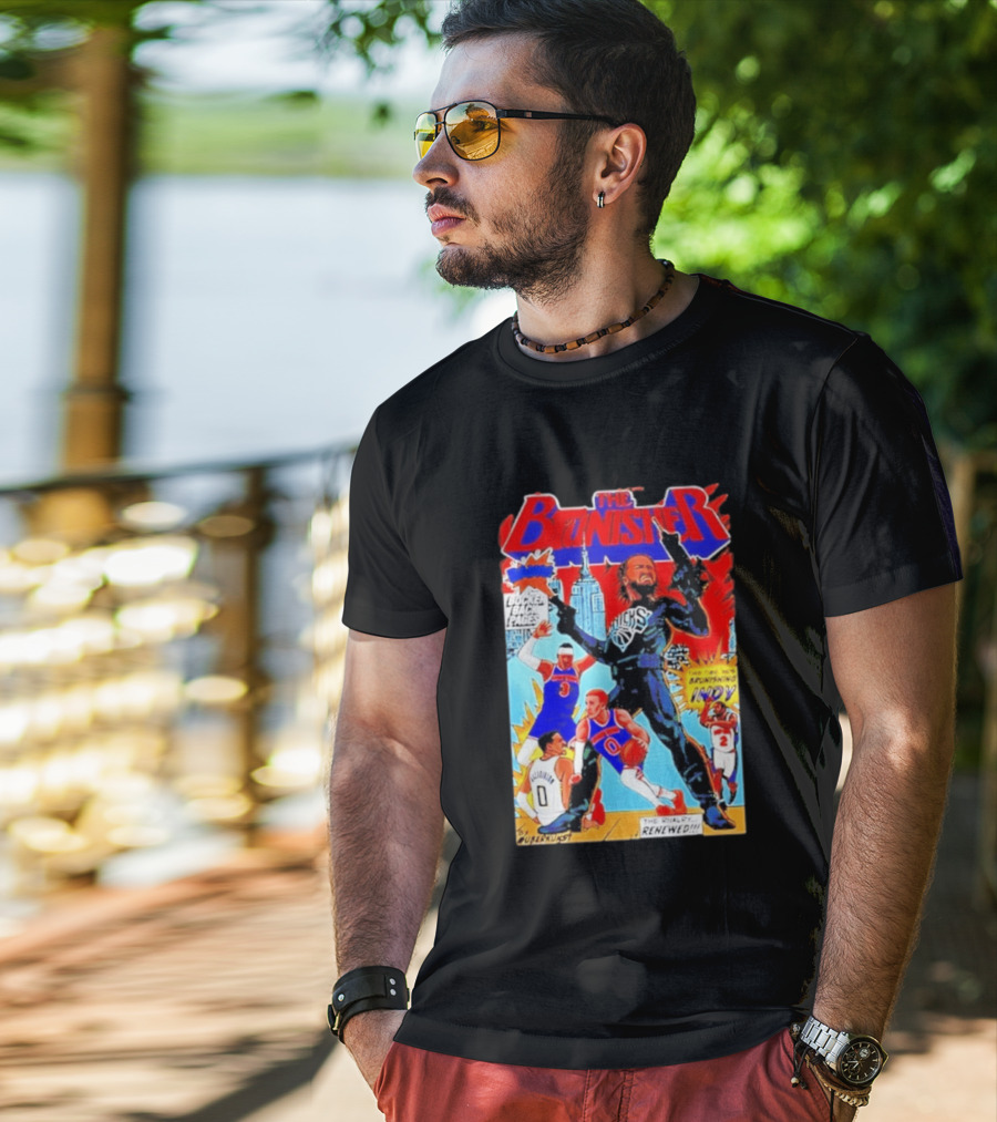 The Brunisher Jalen Brunson Knicks Comics Empire State Mocks Indiana T-Shirt
