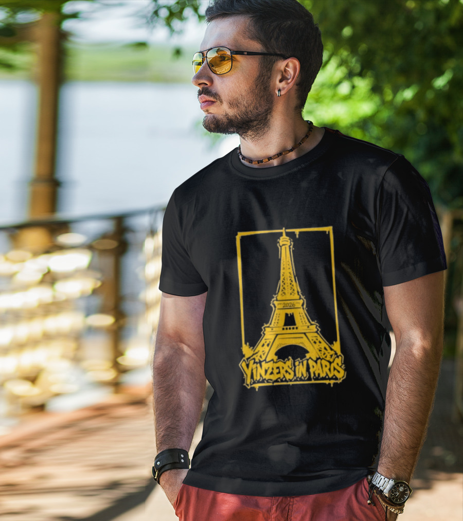Pittsburgh Steelers Yinzers In Paris Eiffel Tower 2026 T-Shirt