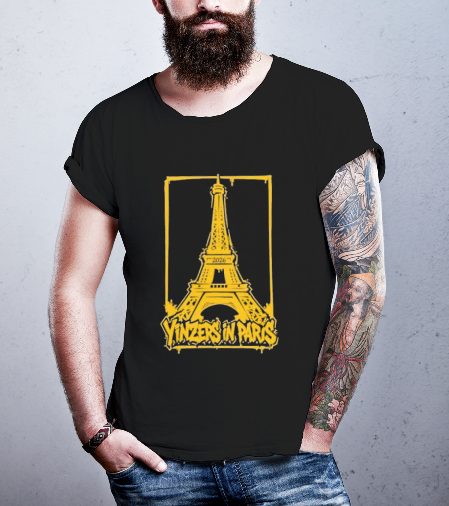 Pittsburgh Steelers Yinzers In Paris Eiffel Tower 2026 T-Shirt