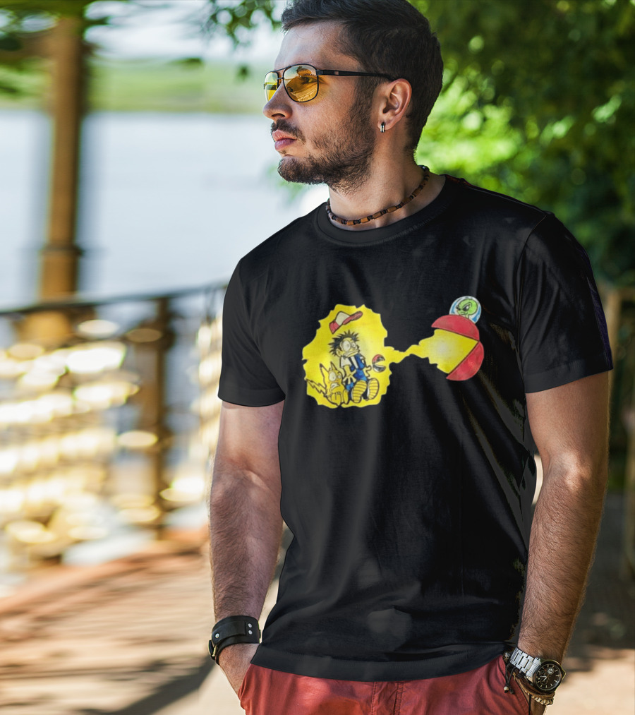 Pokémon Alien Nation Meets Pac Man Mashup T-Shirt