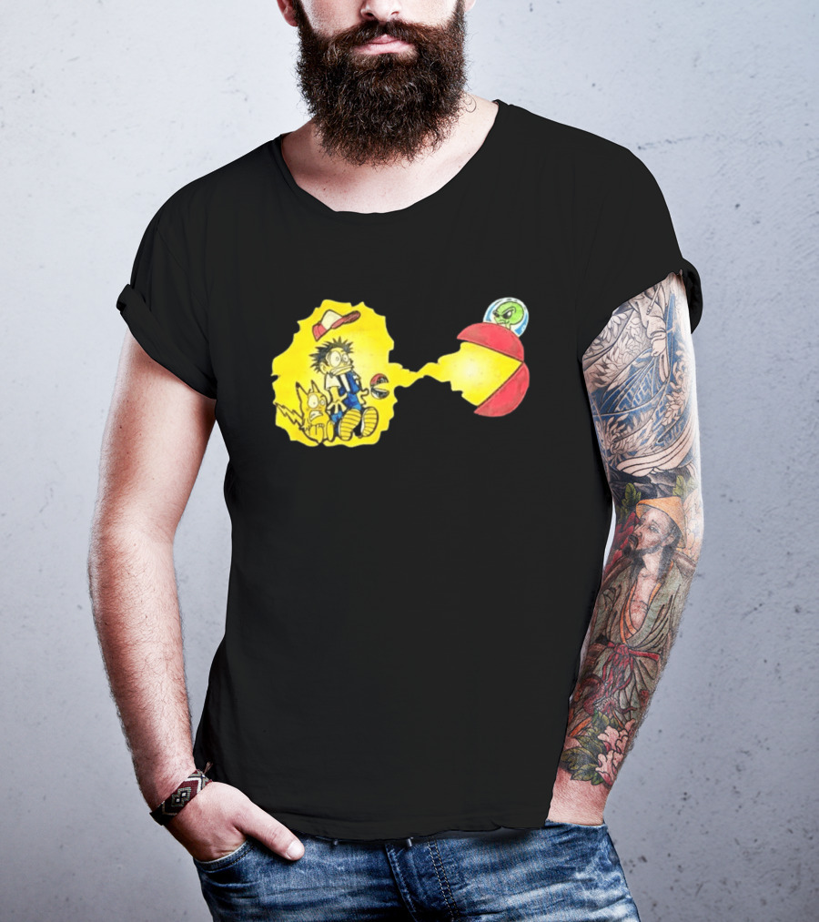 Pokémon Alien Nation Meets Pac Man Mashup T-Shirt