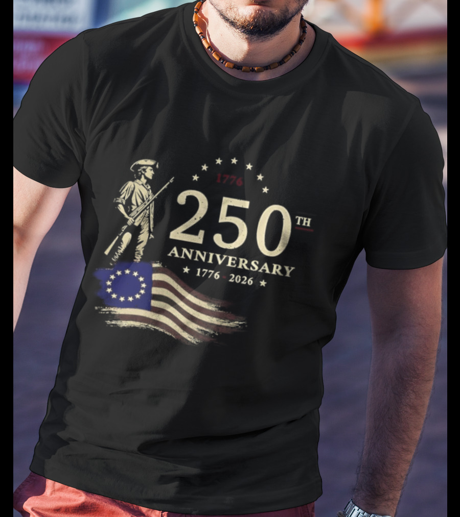 1776 250th Anniversary Soldier American Flag 1776 2026 T-Shirt