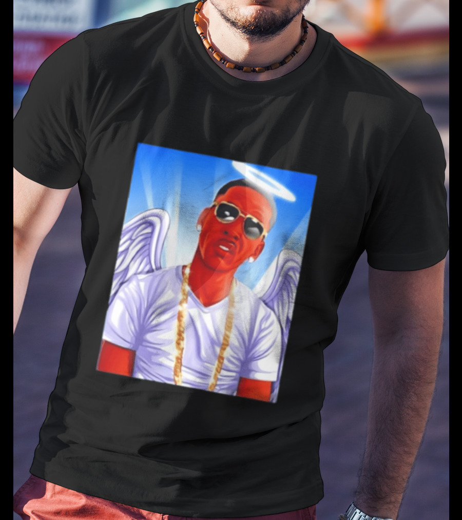 Young Dolph Angel Wings Halo Hip Hop Rap T-Shirt