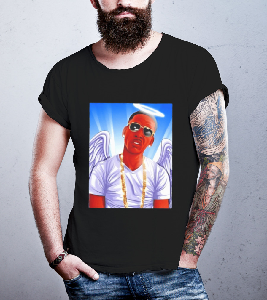 Young Dolph Angel Wings Halo Hip Hop Rap T-Shirt