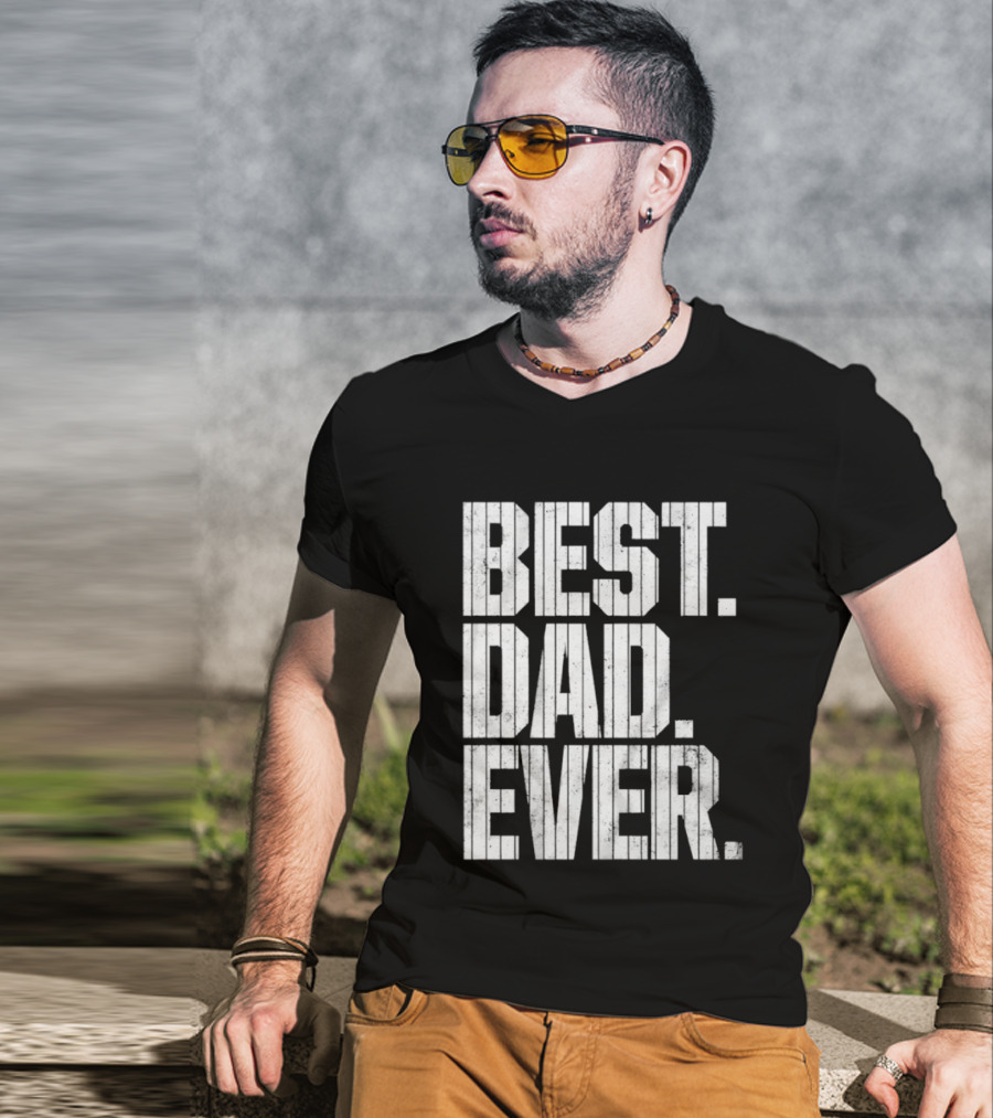 Best Dad Ever New York Yankees Baseball Game T-Shirt