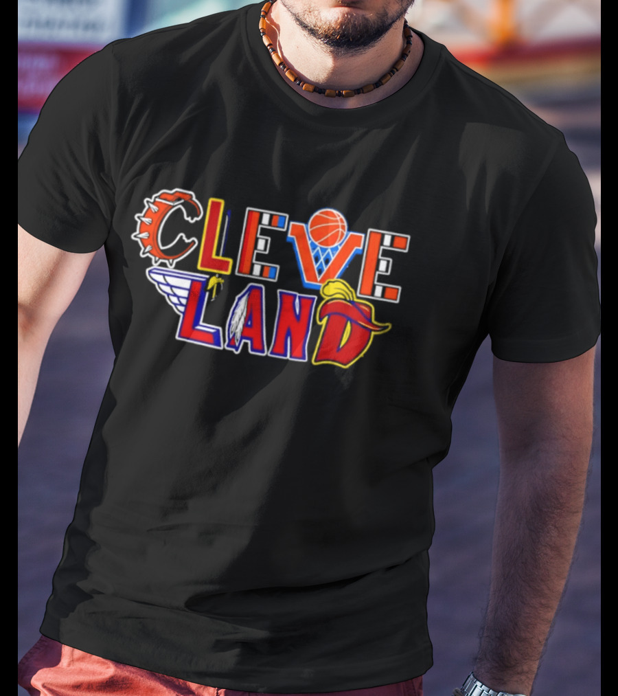 Cleveland Land Basketball Baseball Wings Cavalier Hat T-Shirt