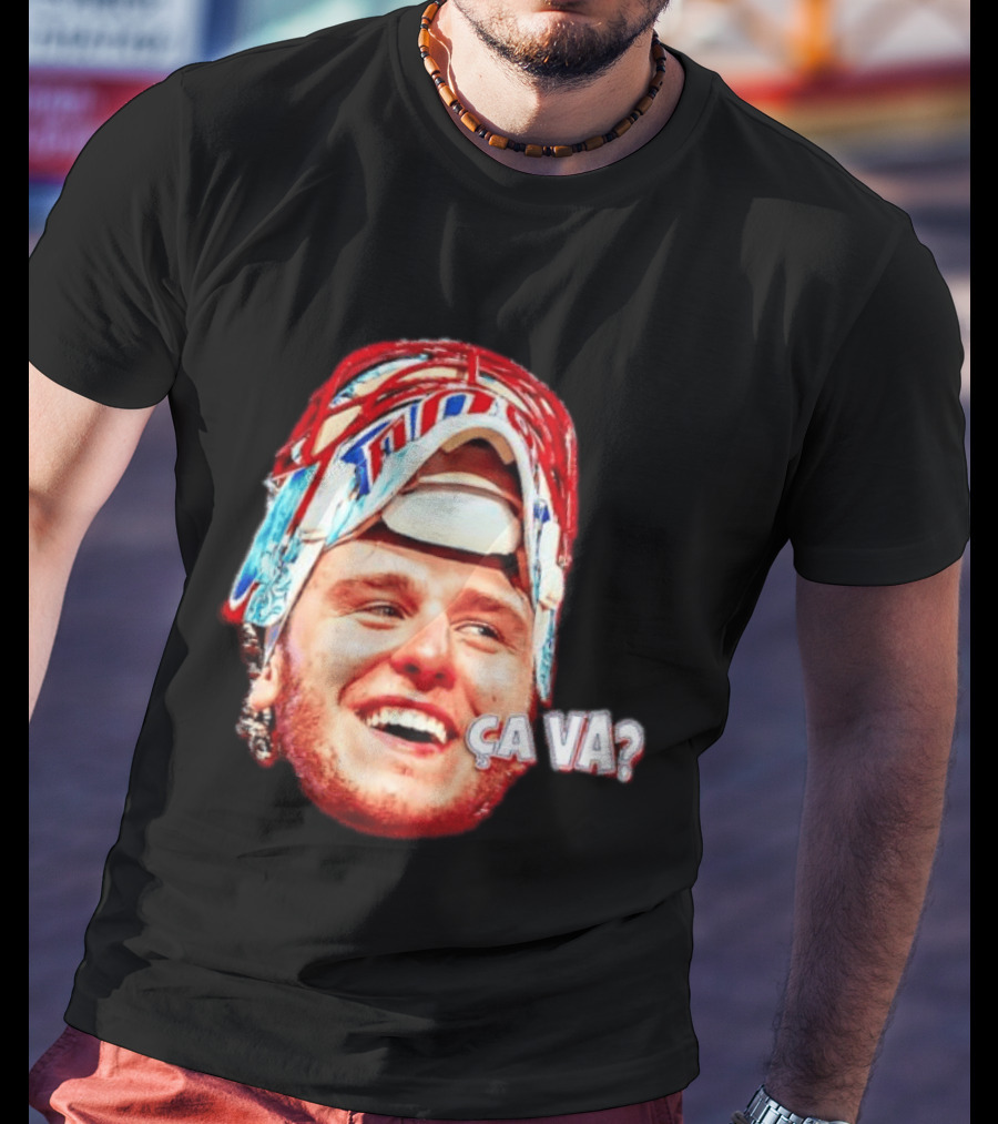 Dobeš Ça Va Big Face New Jersey Devils Hockey Fans Iconic Expression T-Shirt
