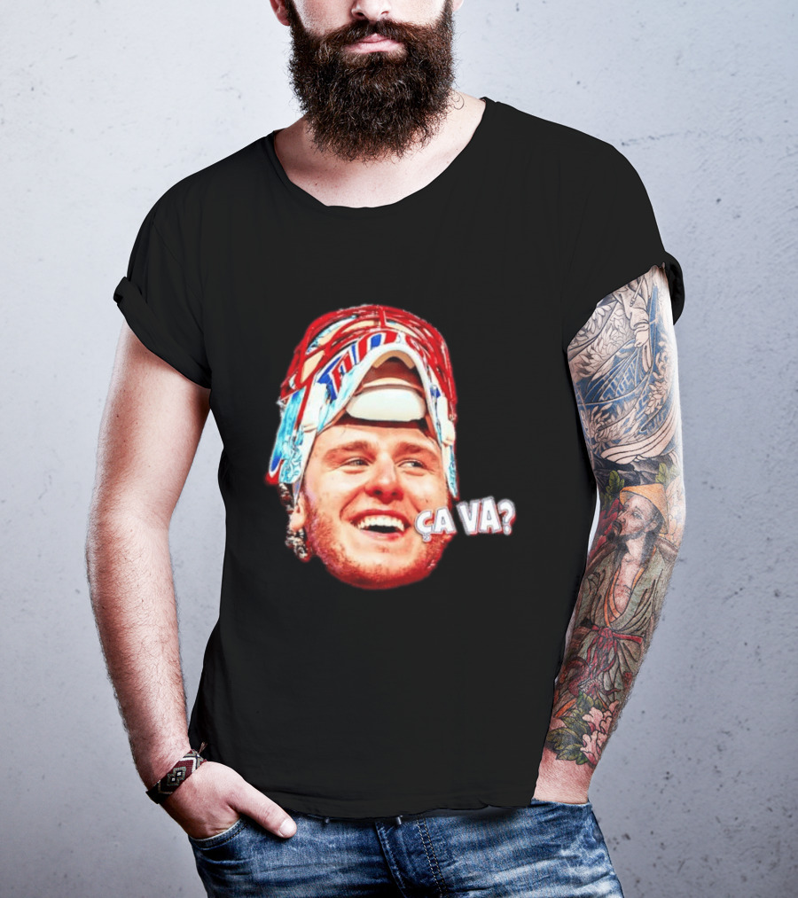 Dobeš Ça Va Big Face New Jersey Devils Hockey Fans Iconic Expression T-Shirt