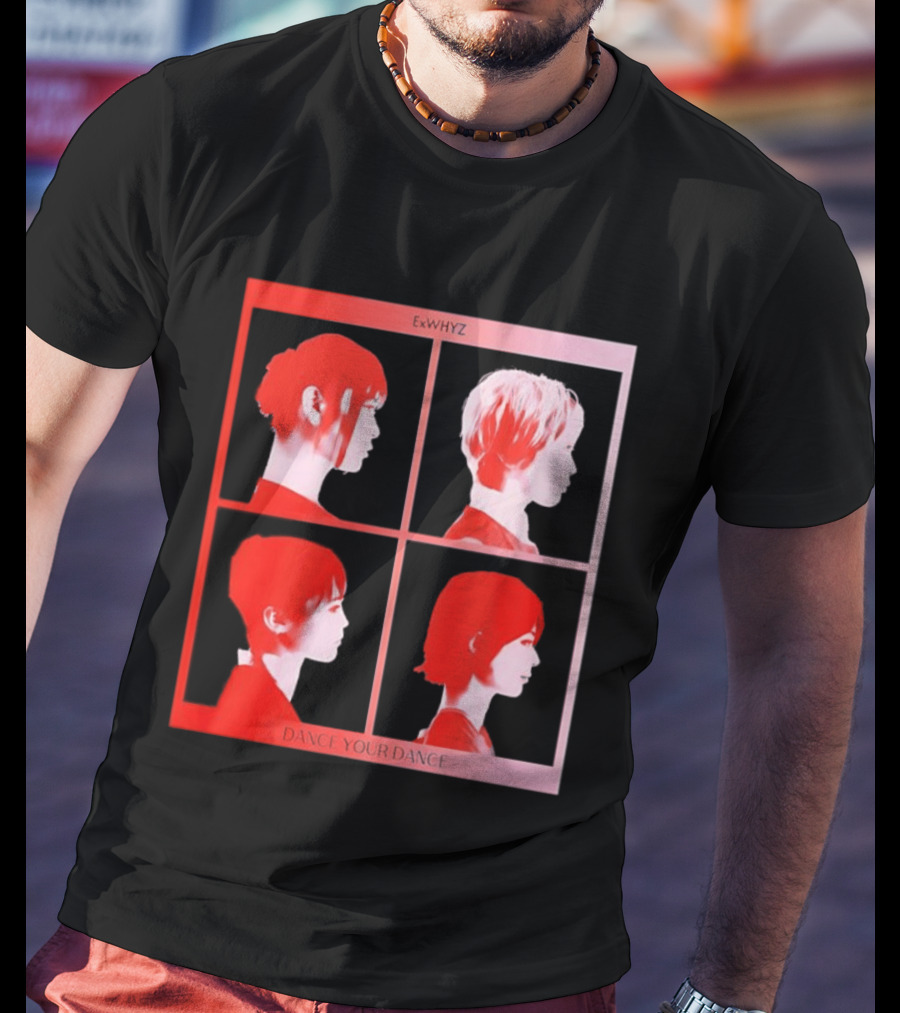 Exwhyz Dance Your Dance Four Profiles Red Frame T-Shirt