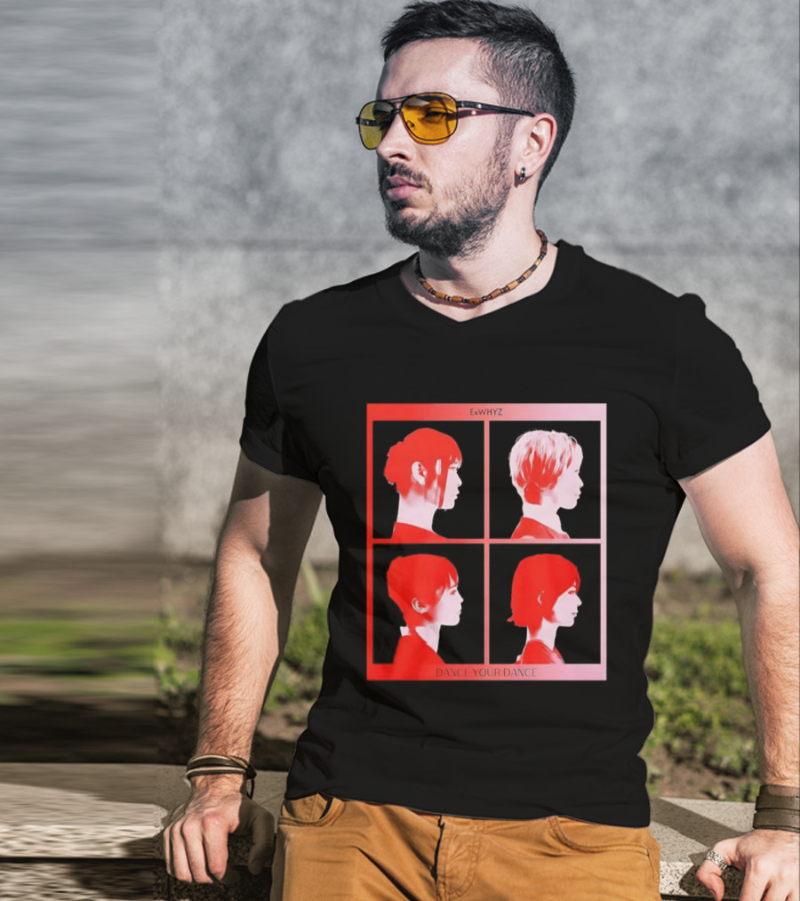 Exwhyz Dance Your Dance Four Profiles Red Frame T-Shirt