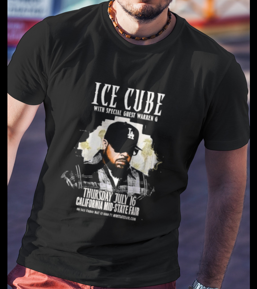 Ice Cube With Special Guest Warren G Thursday July 7 Thunder Valley Casino Resort T-Shirt