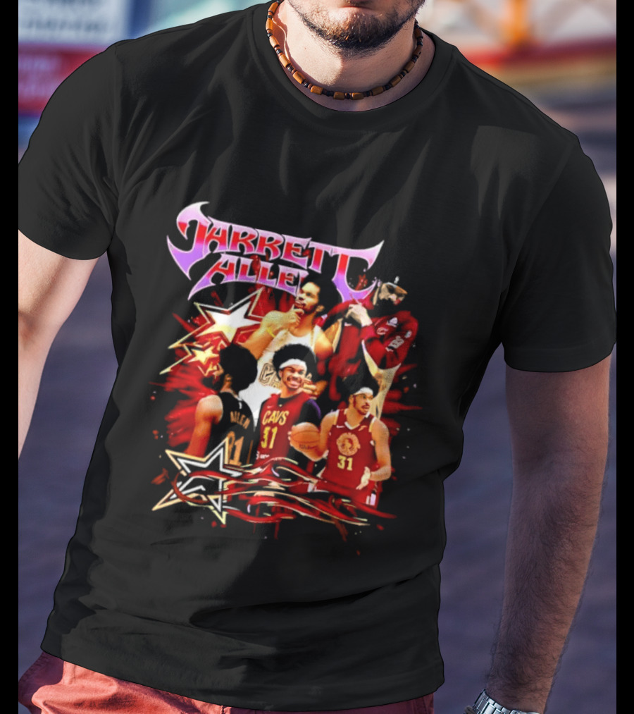 Jarrett Allen Cavs 31 Multi Star Basketball Highlights T-Shirt